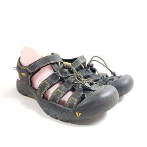 Keen Mens Newport H2 Sandals Size 6 US Black & Yellow Comfortable Water Shoes
